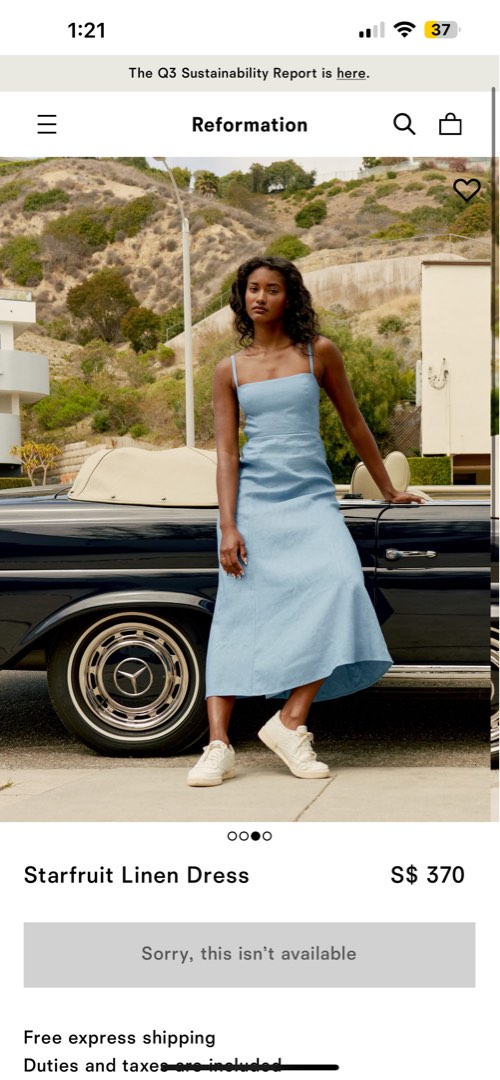 SGD370 Reformation Blue Linen Starfruit dress, Women's Fashion, Dresses & Sets, Dresses on Carousell SGD370 Reformation Blue Linen Starfruit dress, Women's Fashion, Dresses & Sets, Dresses on Carousell