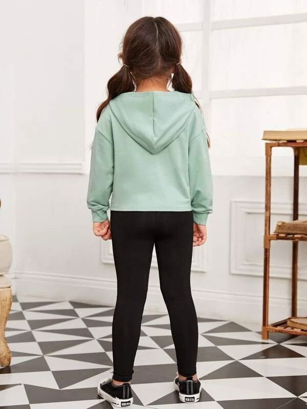 Mint green hoodie toddler clearance