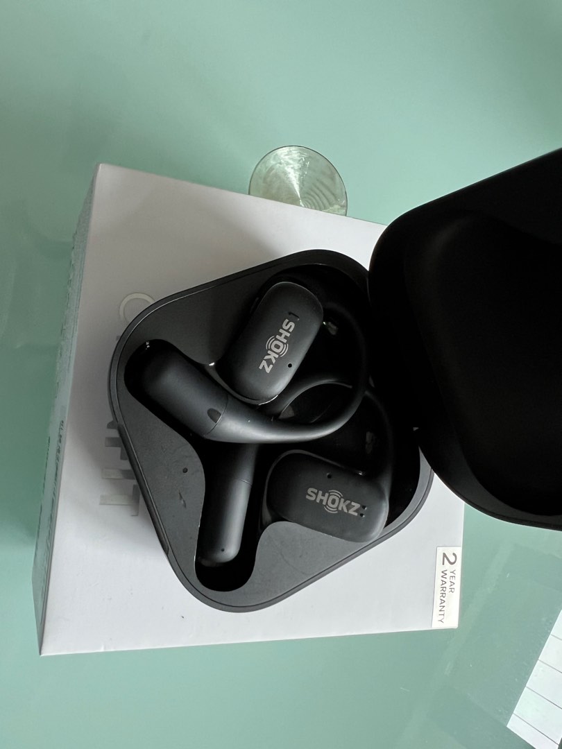 Shokz Openfit Bone Induction Open Ears Running Exercise Earphones ...
