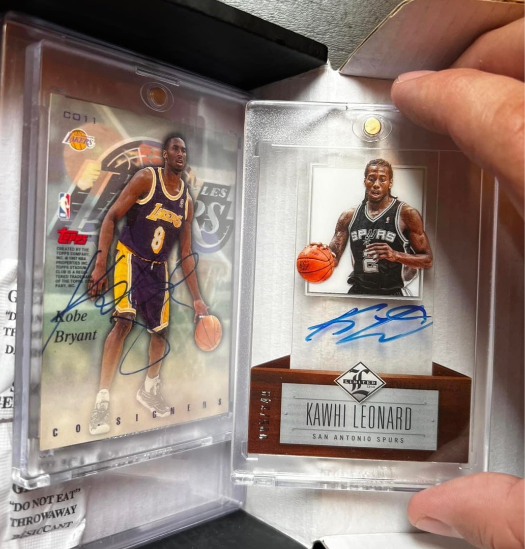 SIGNED/AUTOGRAPHED KOBE BRYANT AND KAWHI LEONARD, Hobbies & Toys, Memorabilia & Collectibles