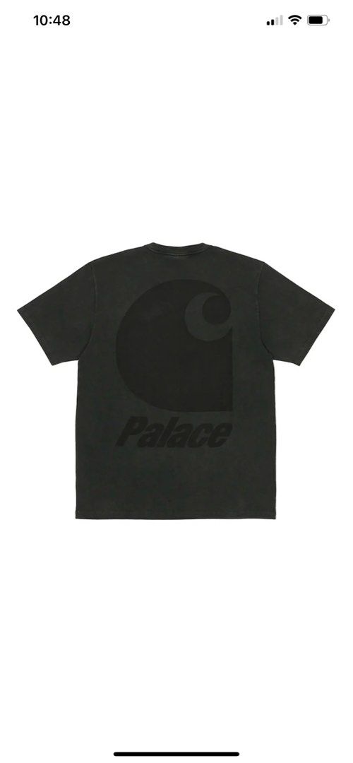 (Size L u0026 XL) Palace x Carhartt WIP SS Pocket Tee Black Charcoal