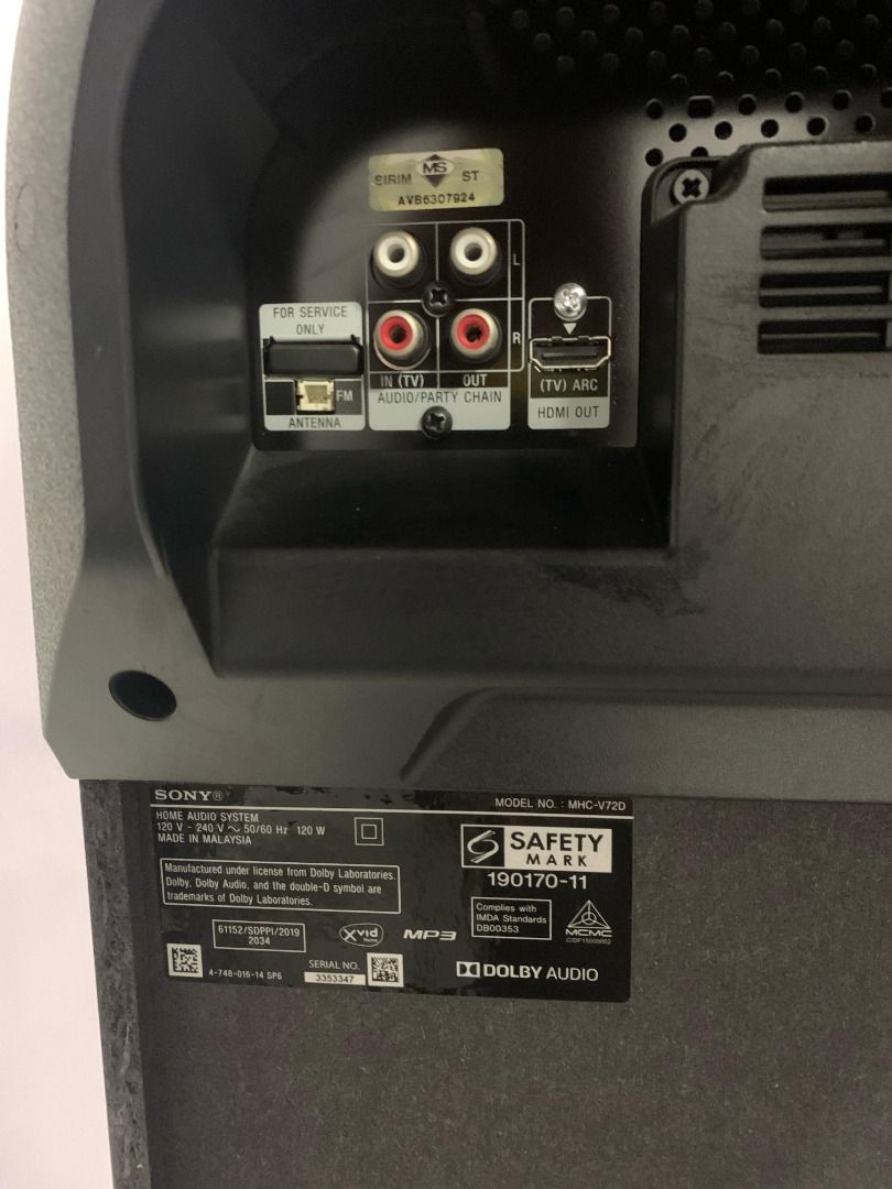 SONY BLUETOOTH HOME SOUND SYSTEM KARAOKE SPEAKER POWERFUL SOUND