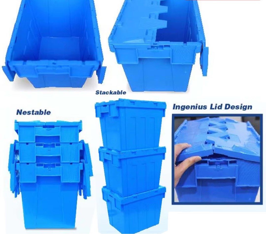 Stackable Storage Box / Industrial Container (size: 60cm*40cm*37cm ...