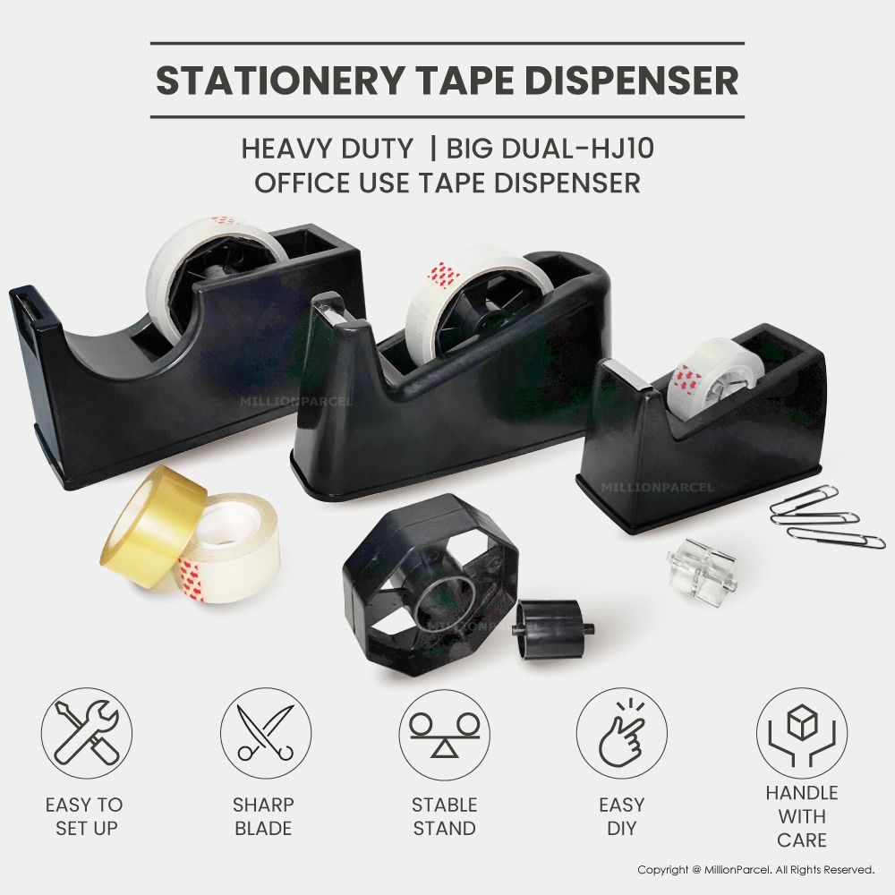 Tape Dispenser, Tape Cutter, Speed up packing, MillionParcel