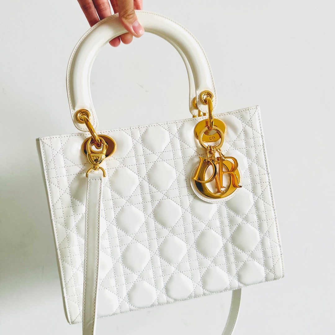 Christian dior clearance white handbag