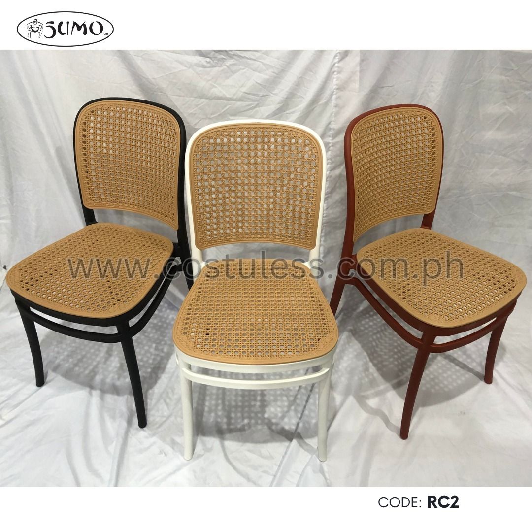 SUMO Stacking Full PP stackable designer stool with synthetic rattan ...