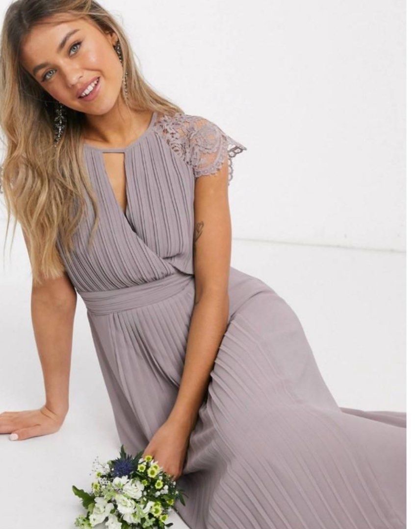 Taupe Maxi Tfnc Taupe Bridesmaid Tfnc Serene Tfnc Pleated