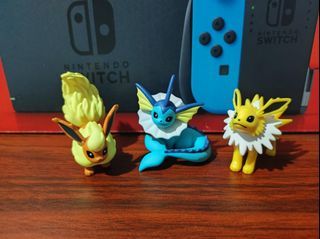 TOMY Pokemon Figures - Flareon, Jolteon, and Vaporeon