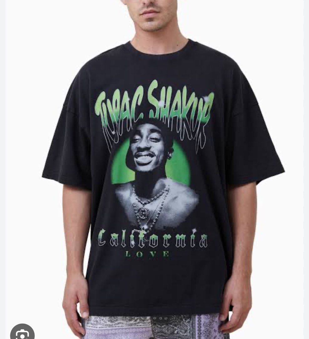 Tupac Shirt Cotton On Factorie Men s Fashion Tops Sets Tshirts Polo Shirts on Carousell