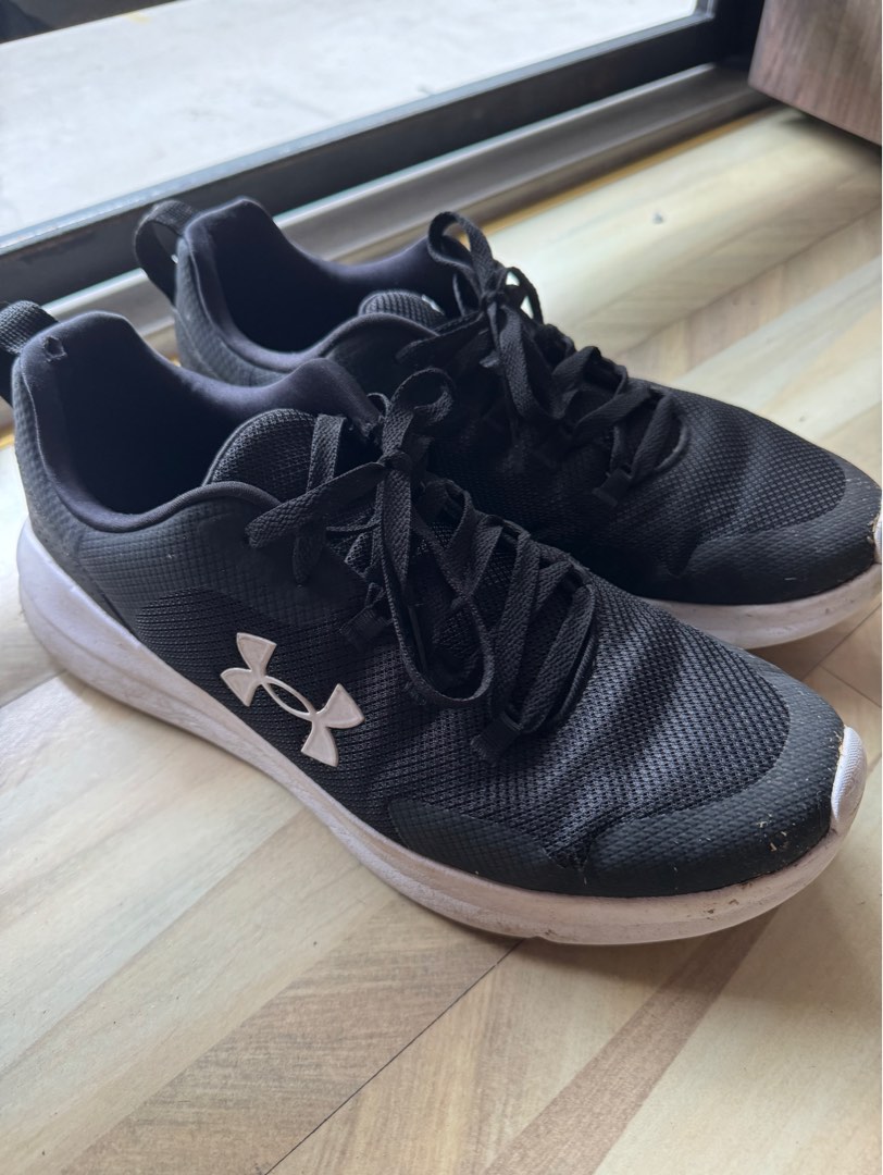 Under Armour Essential Black Men s Fashion Footwear Sneakers on Carousell
