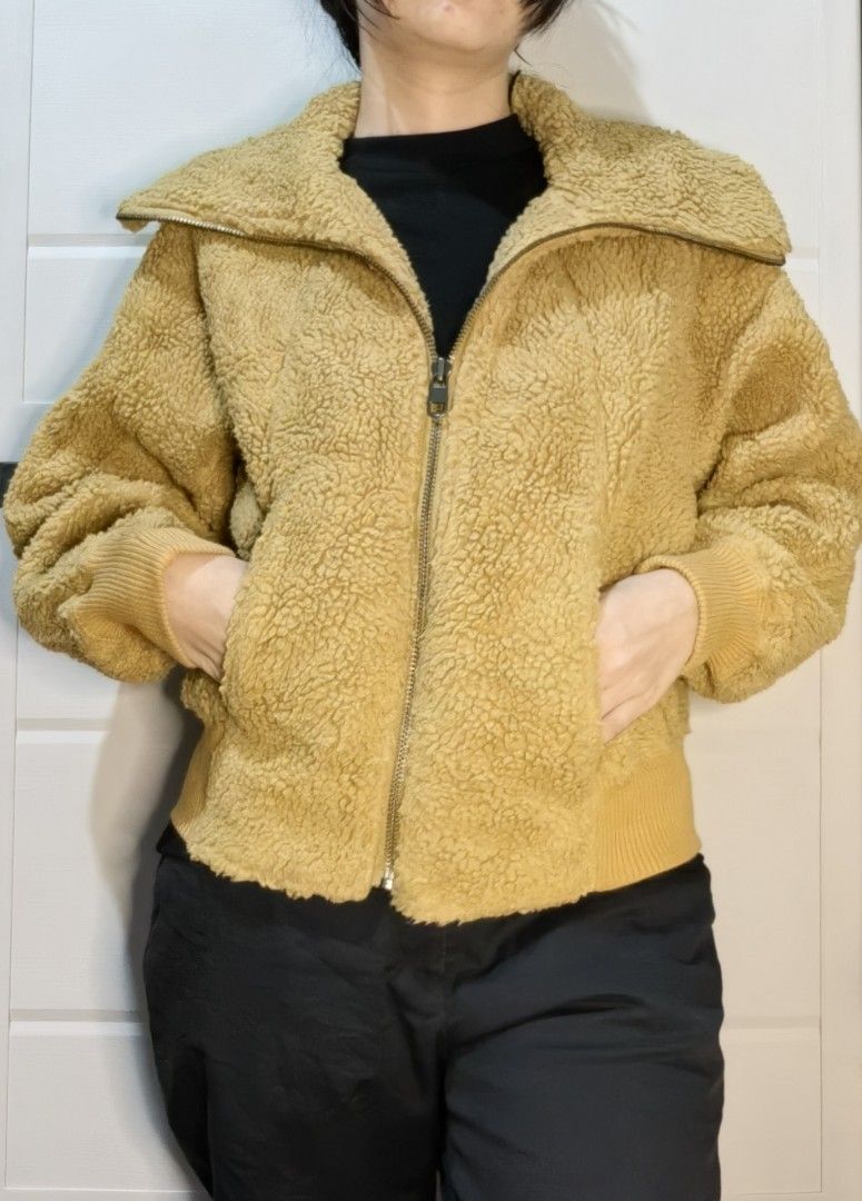 Mustard teddy online bear jacket