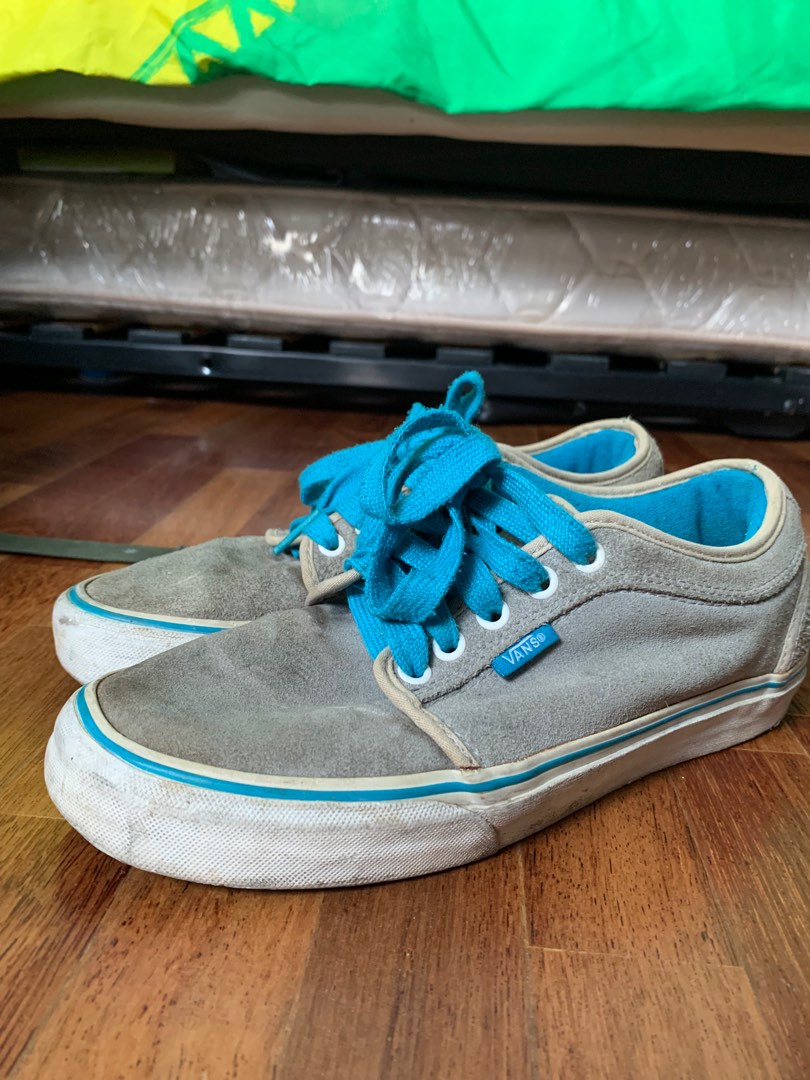 Turquoise and 2025 gray vans