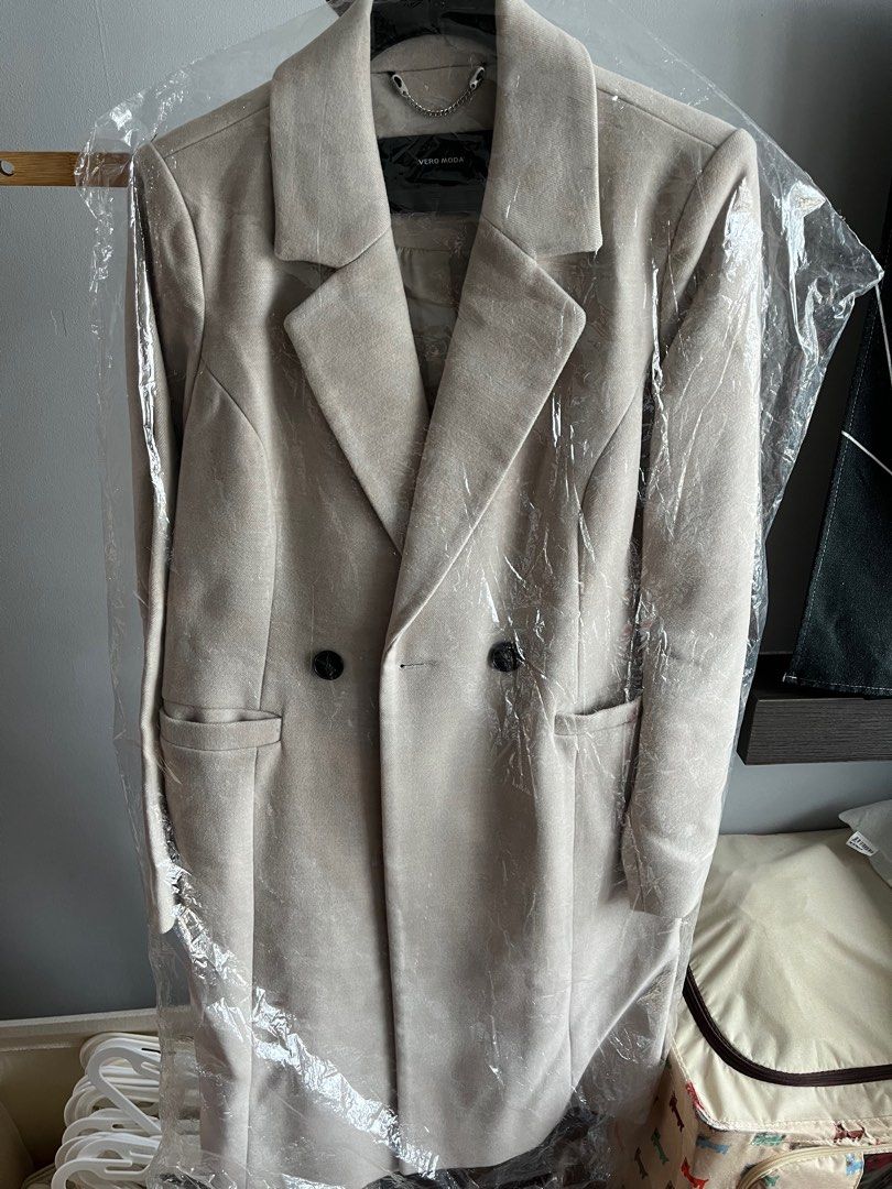 Vero moda double breasted coat outlet