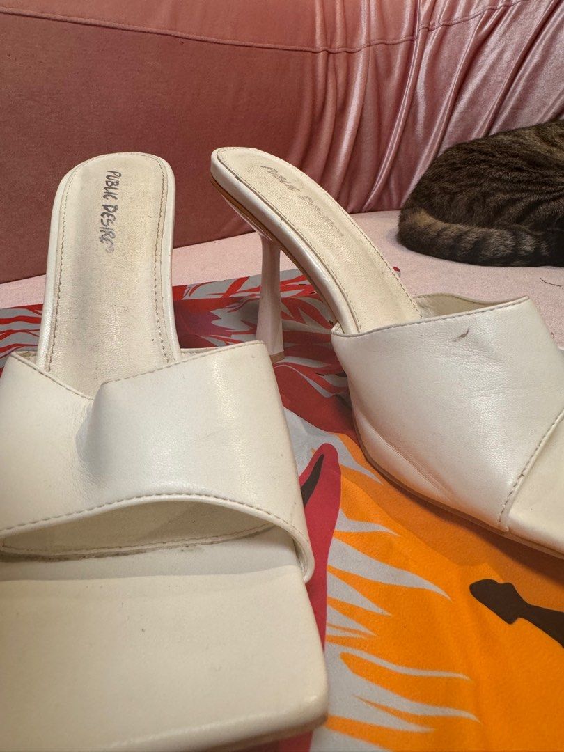 Public desire discount white heels