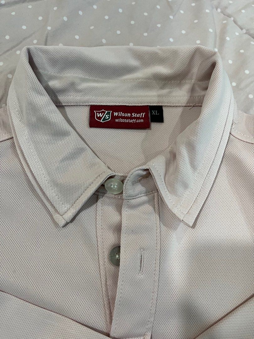 Wilson Staff Golf shirts pale soft pink Men s Fashion