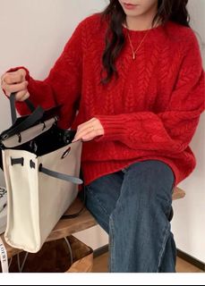 Cheap outlet red sweater