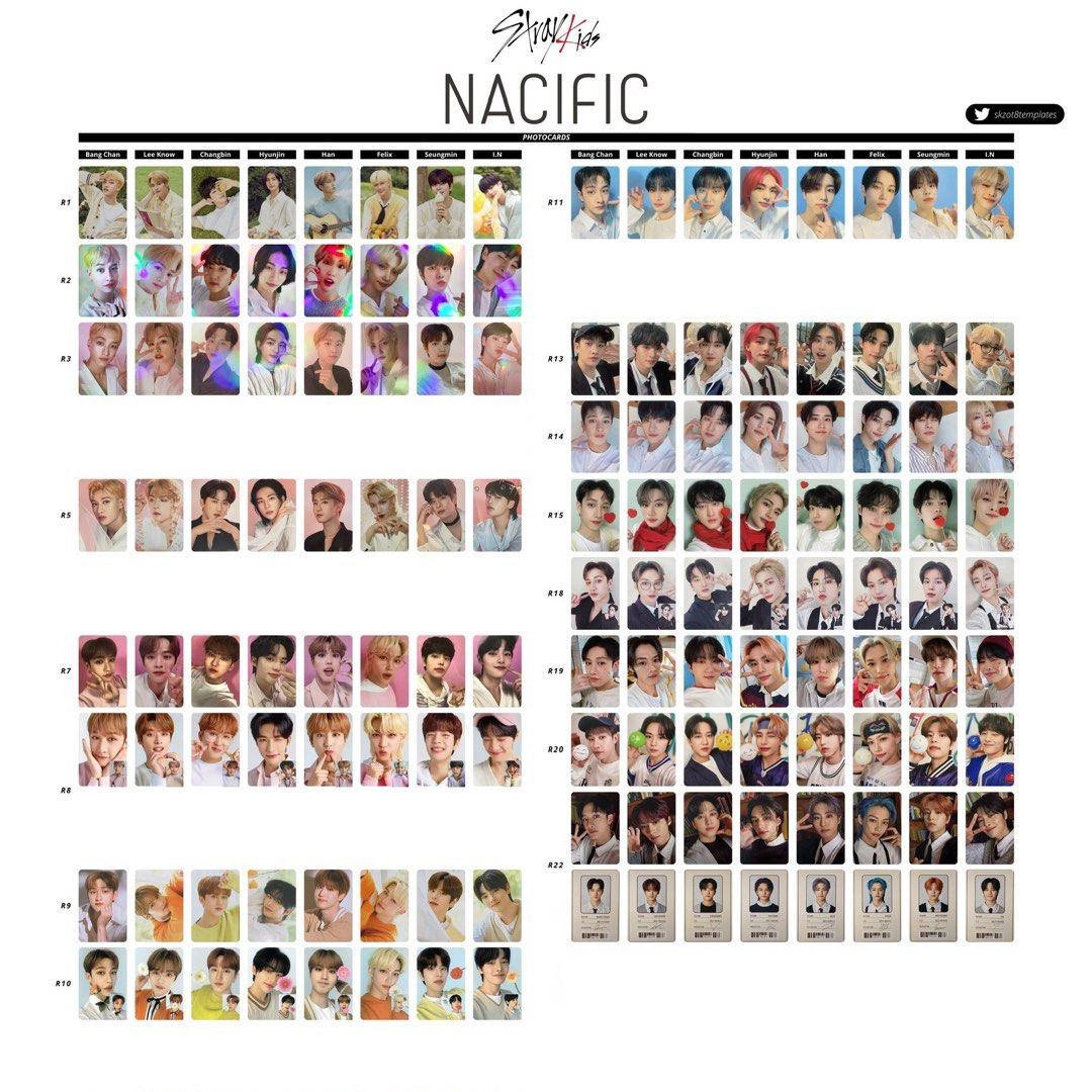 [WTS] stray kids skz nacific collab pc postcards id photo griptok ...