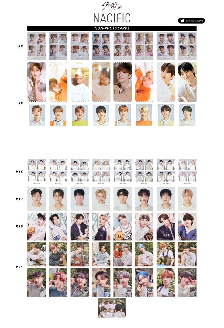 WTS] stray kids skz nacific collab pc postcards id photo griptok