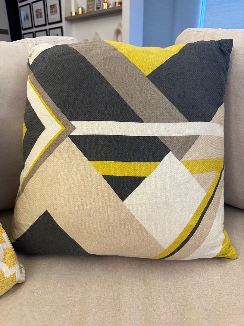 Yellow and orange pillows sale