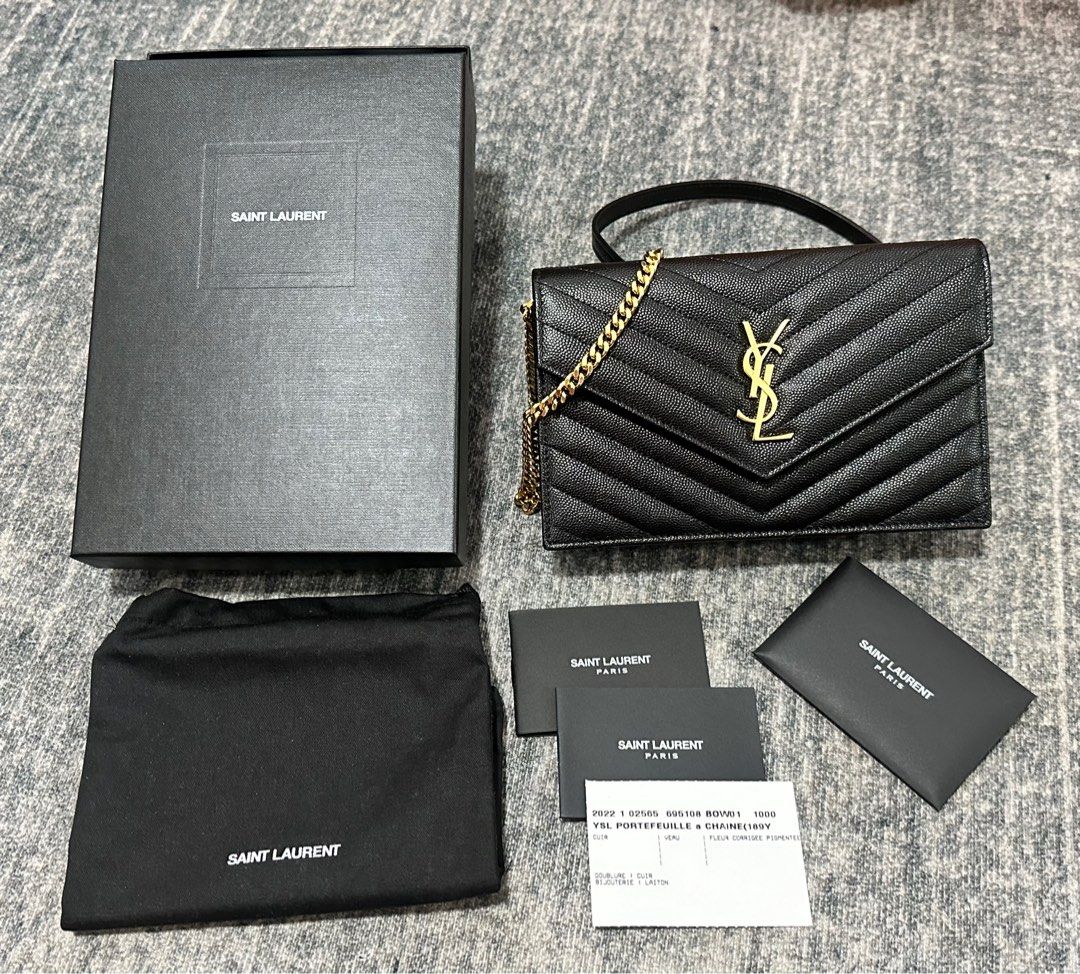 Ysl wallet on chain discount 9