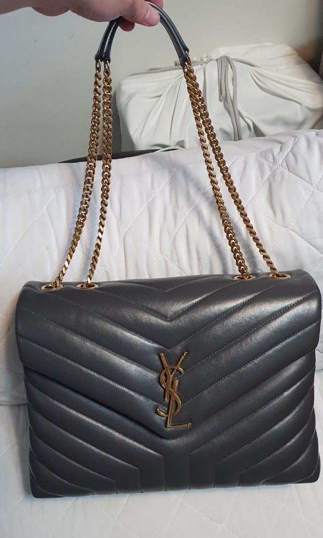 YSL Lou Lou Medium in quilted leather