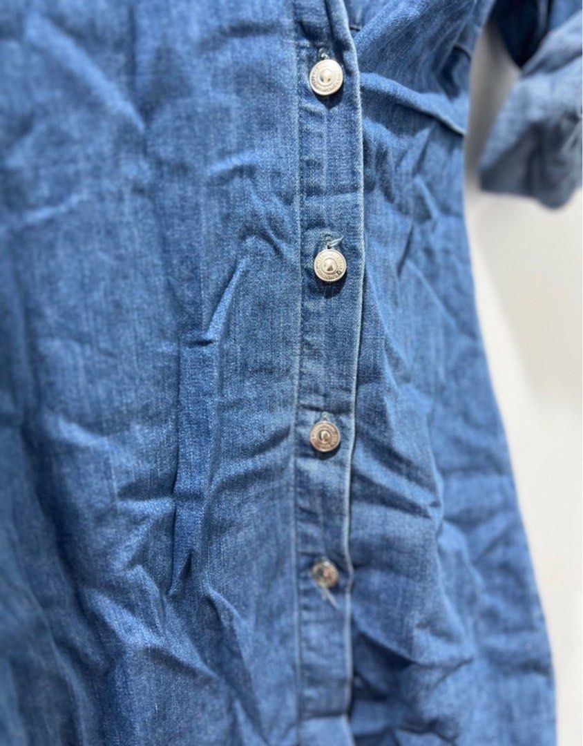 Zara denim maong wrap dress, Women's Fashion, Dresses & Sets, Dresses on  Carousell