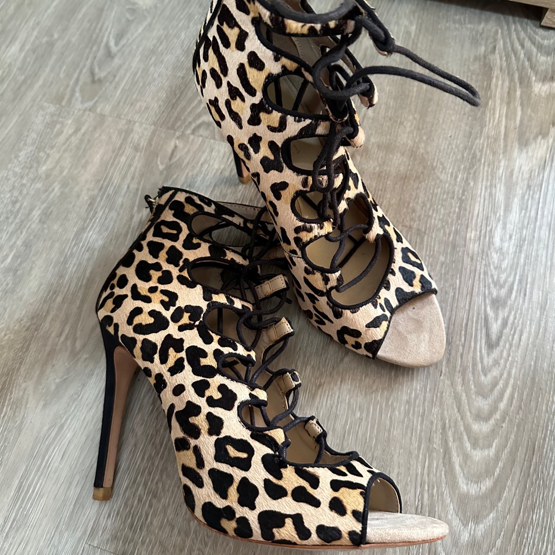Zara leopard heels on sale