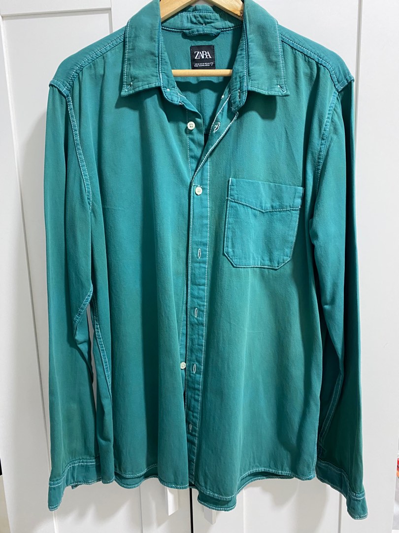 Canvas Overshirt Teal main image 0