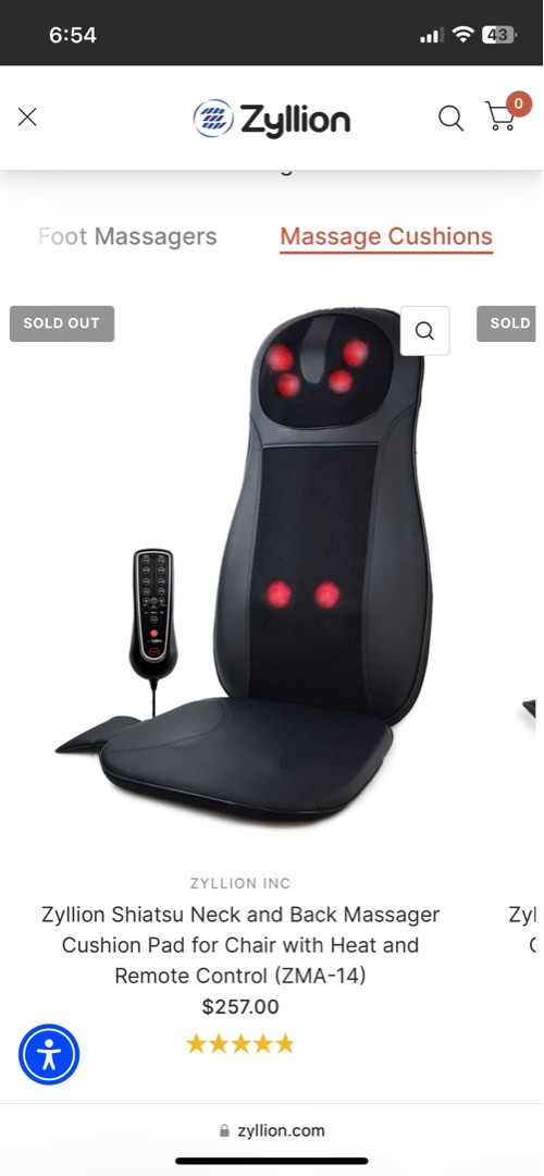 Zyllion massage chair 2025