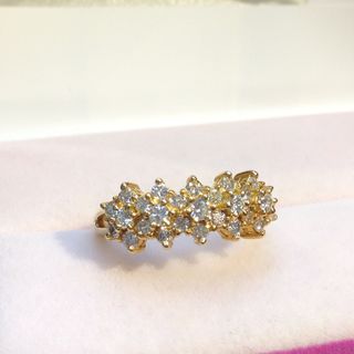 14K黃金(585)約0.70ct鑽石戒指,港度13.5號圈,整體白淨,好火彩64214998731777110