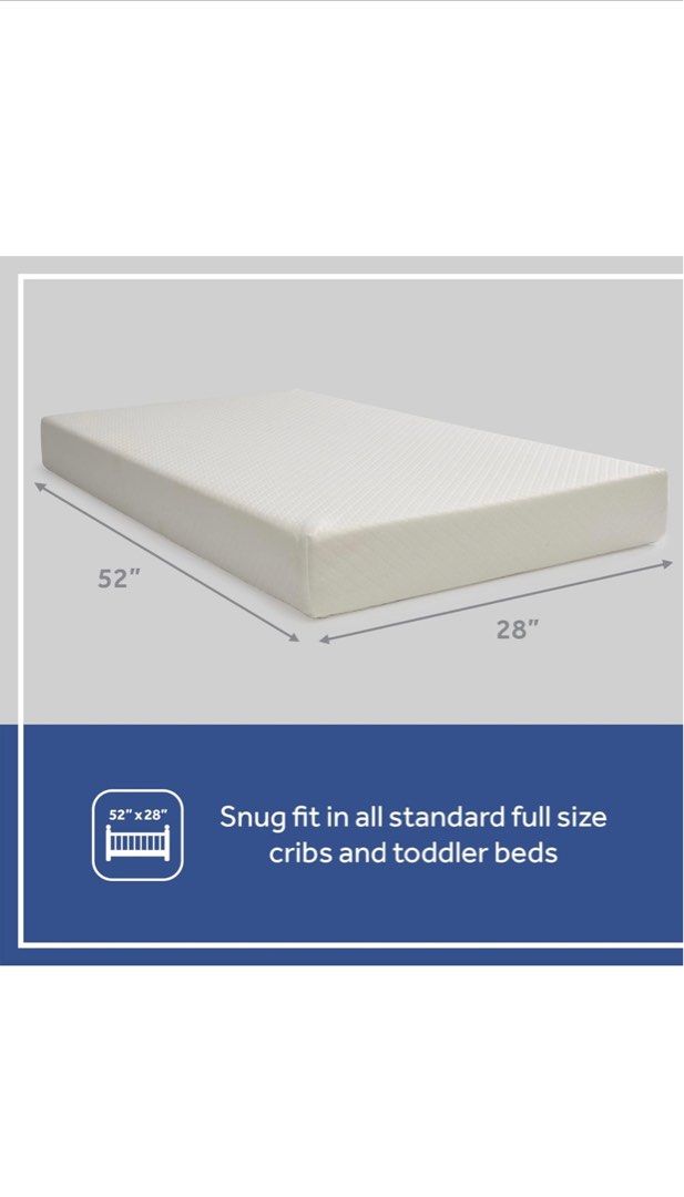 Sealy 2 Stage Baby Toddler Mattress 52 x28 plus stain