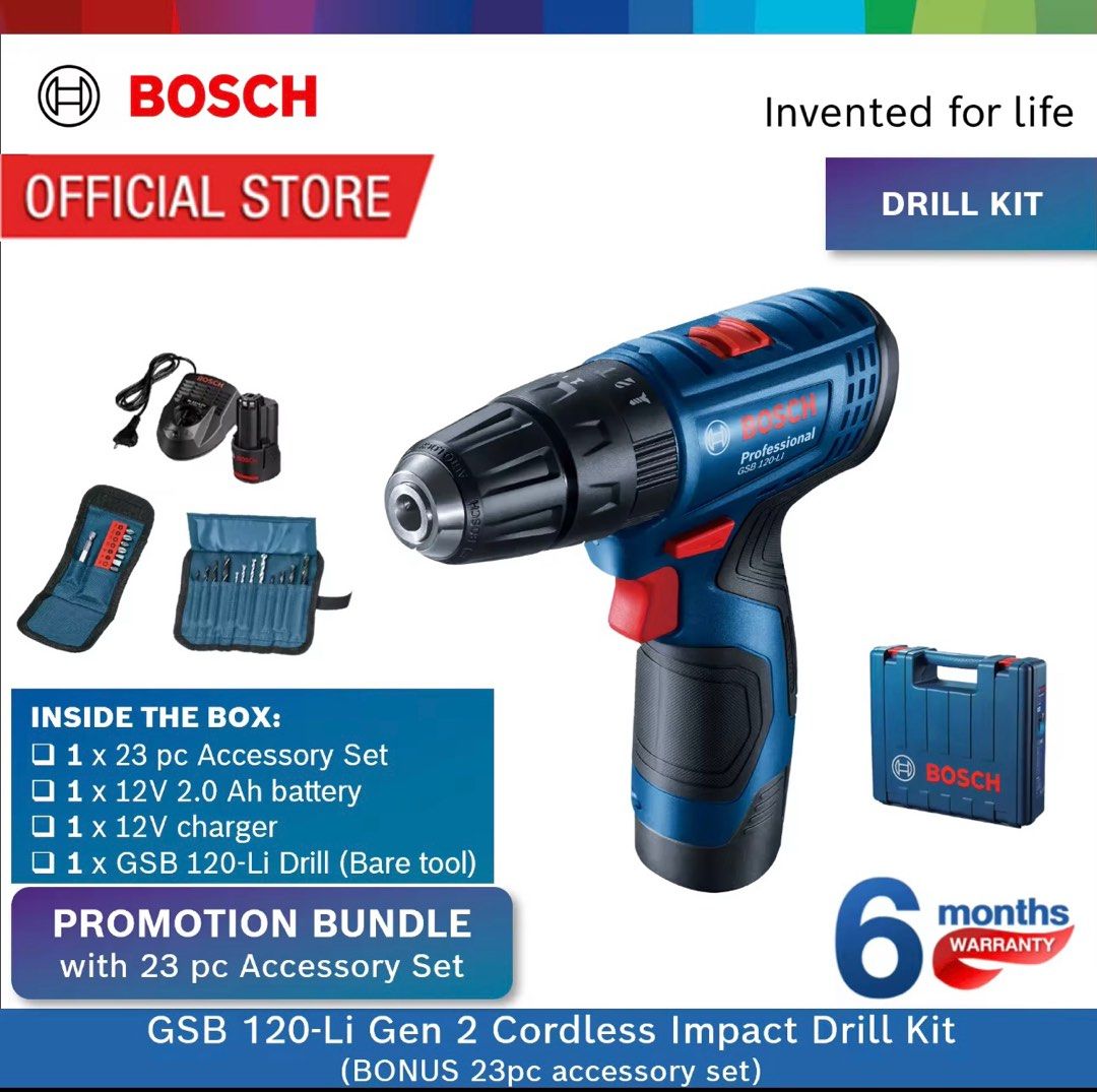 Bosch home drill 2025 kit