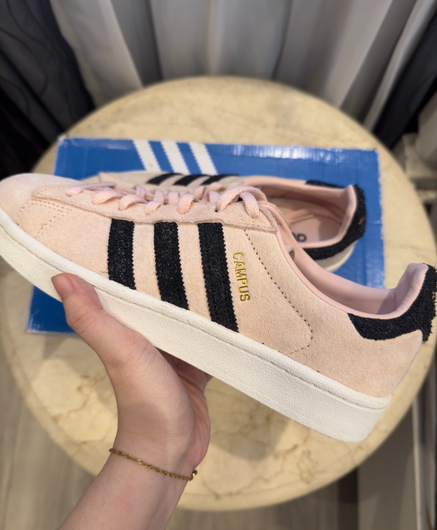 Adidas Campus W Ice Pink Core Black Crystal White US8