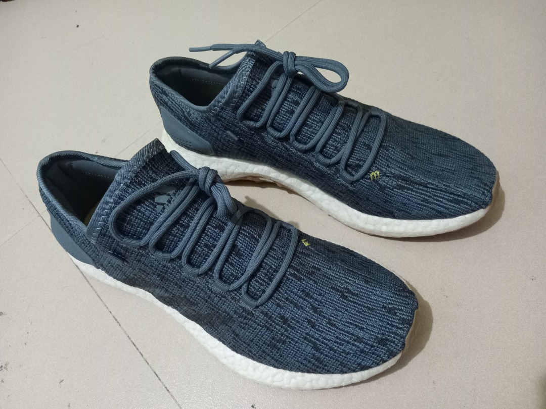 Adidas PureBoost Raw Steel Men s Fashion Footwear Sneakers on