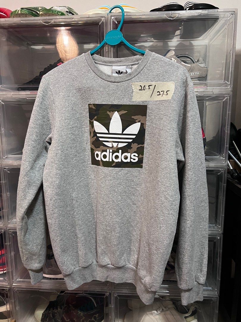 Adidas originals crew neck sweatshirt with box logo clearance
