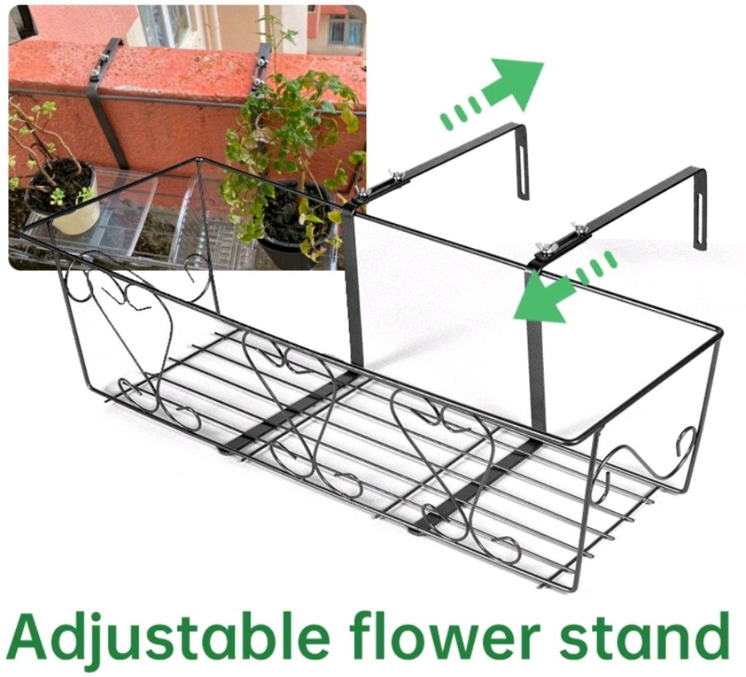 Adjustable hanging plant rack, Furniture & Home Living, Gardening, Pots