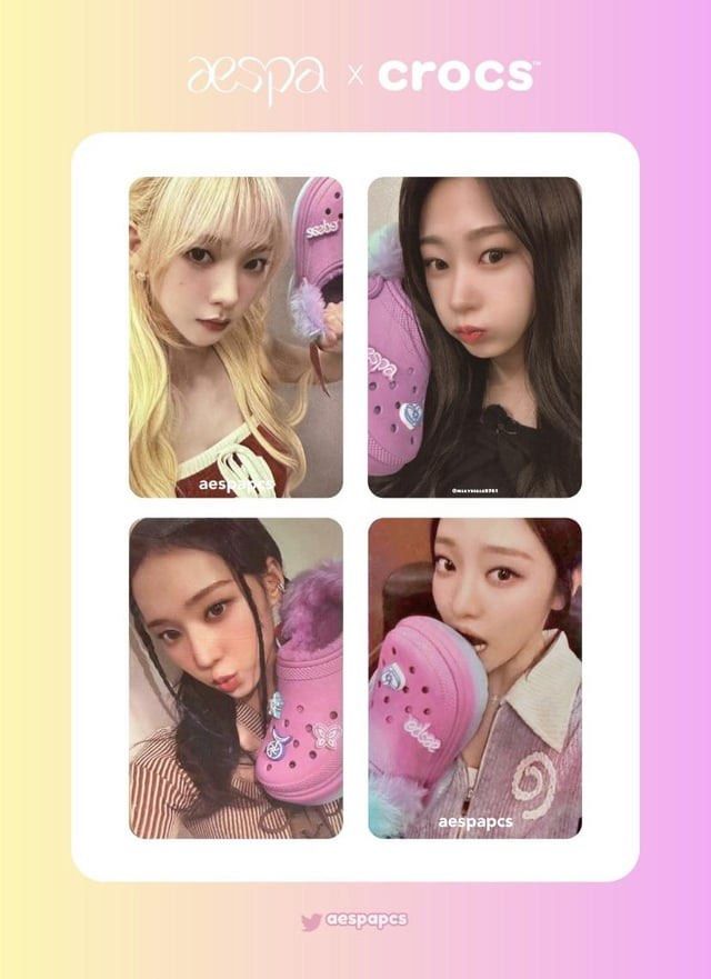 AESPA X CROCS PHOTOCARD PC, Hobbies & Toys, Collectibles