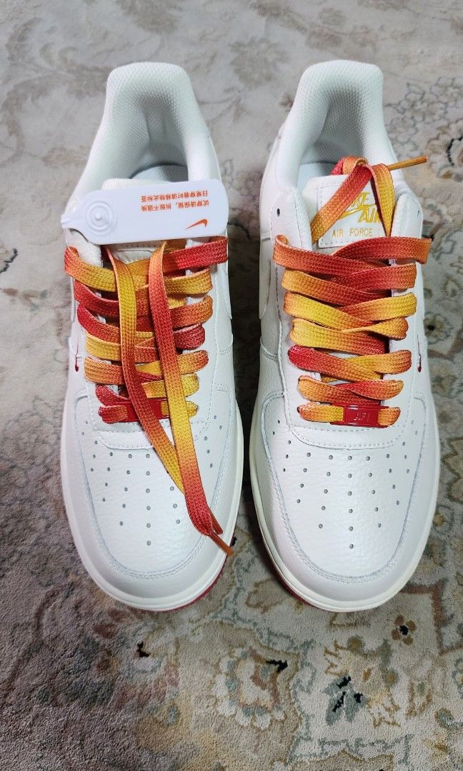 Air Force 1 Beige Red Yellow