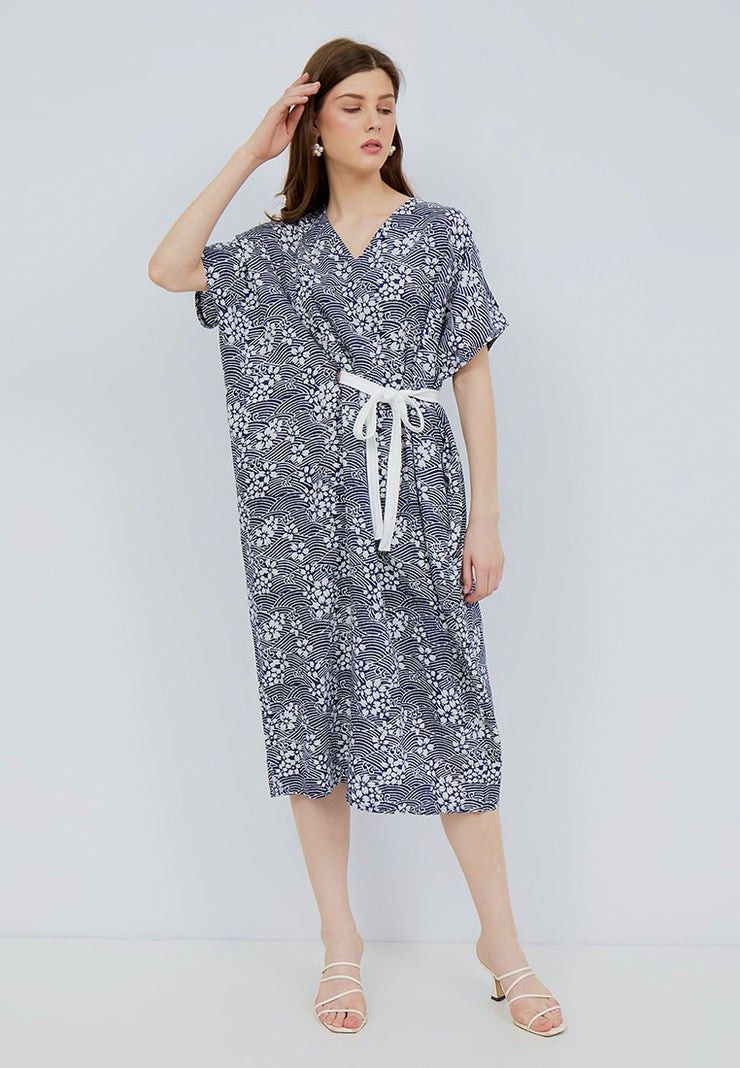 Batik deals kimono dress