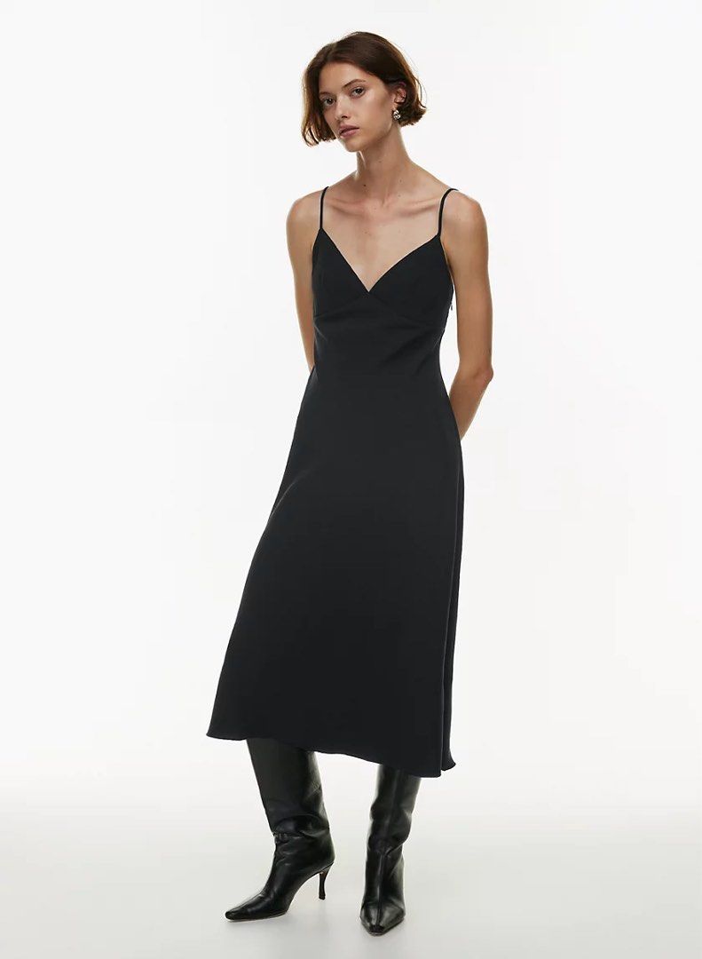 Aritzia Antiquity Dress in Black V Neck Crepe Dress US4 / size S, Women's  Fashion, Dresses & Sets, Dresses on Carousell