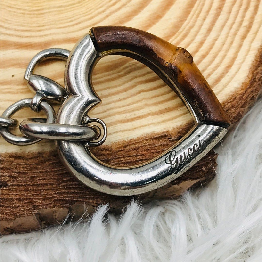 Gucci bamboo on sale heart bracelet