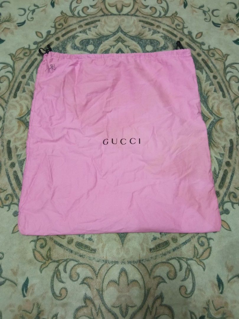 Pink gucci dust bag sales
