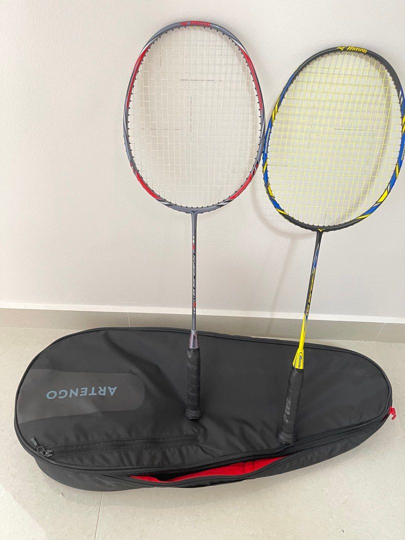 Badminton Racket mizuno 1 pair Sports Equipment Sports Games Racket Ball Sports on Carousell