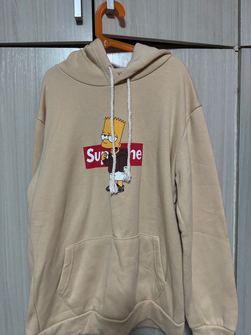 Bart Simpson Hoodie Supreme Beige Off white Sandy streetwear