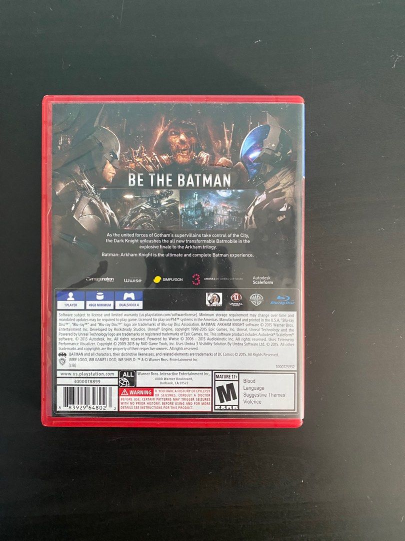Batman Arkham Knight Ps4, Video Gaming, Video Games, PlayStation on ...