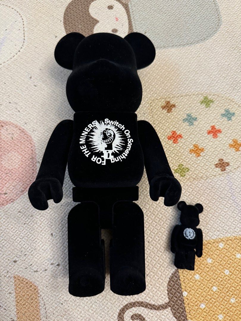 Bearbrick 400% & 100% JAMIE REID LIES Flocked Be@rbrick Advantage Cycle