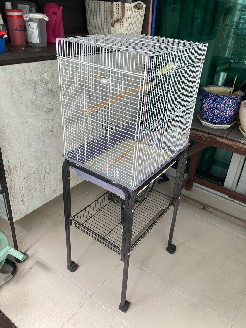 Bird cage with stand/castors, Pet Supplies, Homes & Other Pet