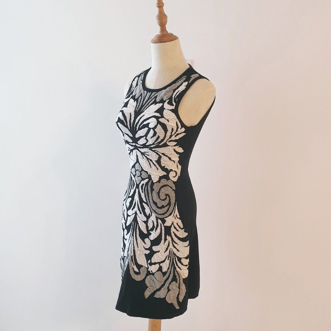 Black and white Floral Dress work formal office casual