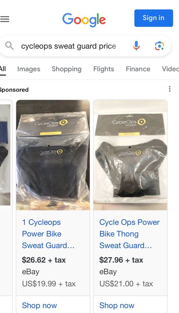 BN CycleOps Bike Sweat Guard include postage Sports Equipment