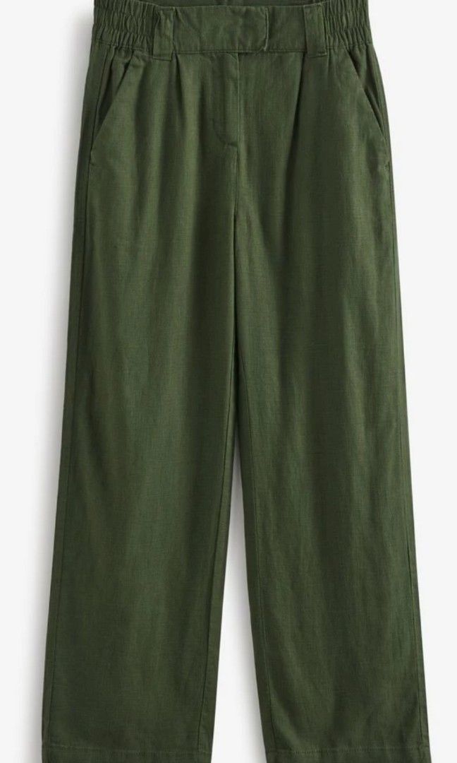 ESPRIT - Pull-on trousers, linen blend at our online shop